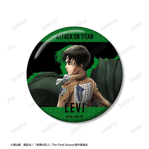 『進撃の巨人』リヴァイ グリッター缶バッジ 2個セット【202512再販】