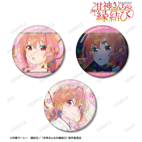 『甘神さんちの縁結び』甘神 夕奈 ホログラム缶バッジ3個セット