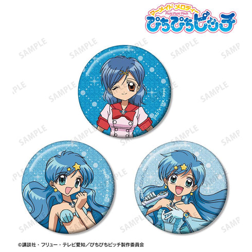『ぴちぴちピッチ』波音 グリッター缶バッジ 3個セット【202511再販】