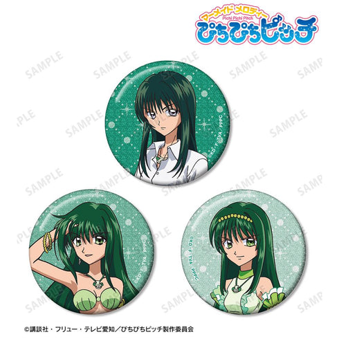 『ぴちぴちピッチ』リナ グリッター缶バッジ 3個セット【202511再販】