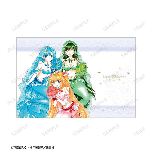 『ぴちぴちピッチ』花森ぴんく先生 描き下ろし ウェディングマーメイドver. ポストカード4枚セット ver.B