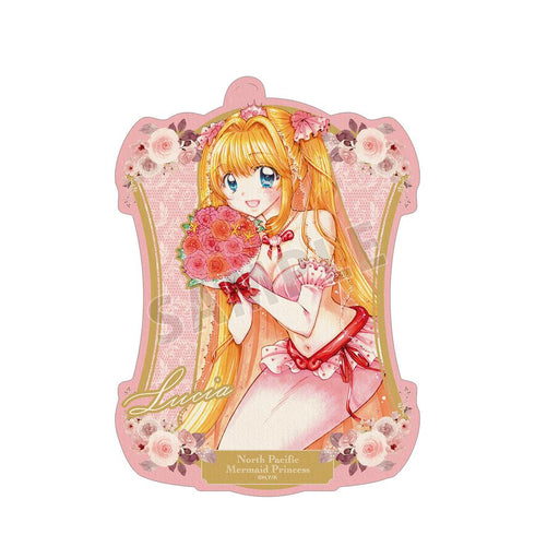 『ぴちぴちピッチ』花森ぴんく先生 描き下ろし るちあ ウェディングマーメイドver. トラベルステッカー