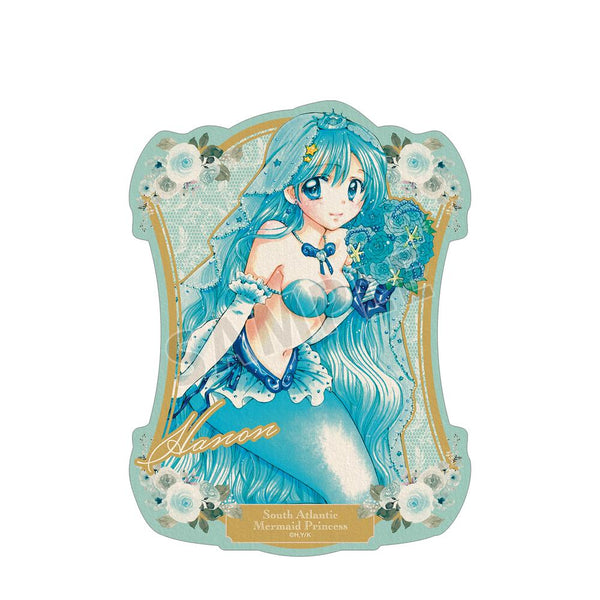 『ぴちぴちピッチ』花森ぴんく先生 描き下ろし 波音 ウェディングマーメイドver. トラベルステッカー