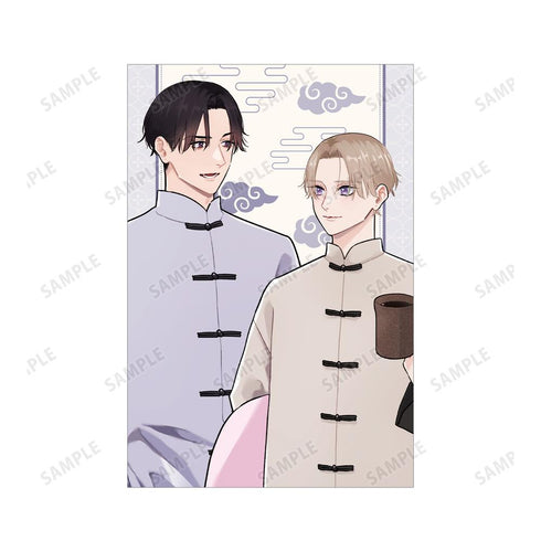 『パーフェクトアディクション』美山薫子先生 描き下ろし 久慈明仁&高槻冴 パジャマver. ポストカード3枚セット ver.A