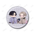 『パーフェクトアディクション』美山薫子先生 描き下ろし 久慈明仁&高槻冴 ちびキャラ パジャマver. グリッター缶バッジ3個セット