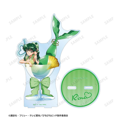 『ぴちぴちピッチ』描き下ろし リナ カクテルグラスver. 特大アクリルスタンド【202511再販】