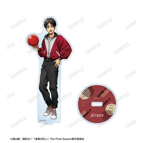 『進撃の巨人』描き下ろし エレン レトロ風ファッションver. BIGアクリルスタンド【202604再販】