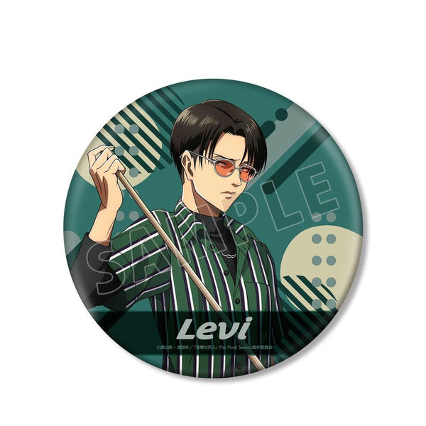 『進撃の巨人』描き下ろし リヴァイ レトロ風ファッションver. BIG缶バッジ【202604再販】
