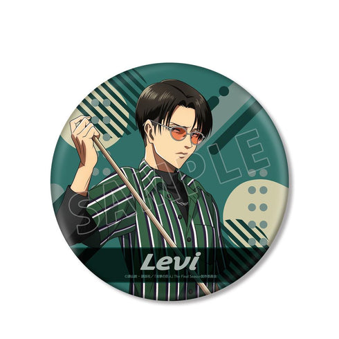 『進撃の巨人』描き下ろし リヴァイ レトロ風ファッションver. BIG缶バッジ【202511再販】