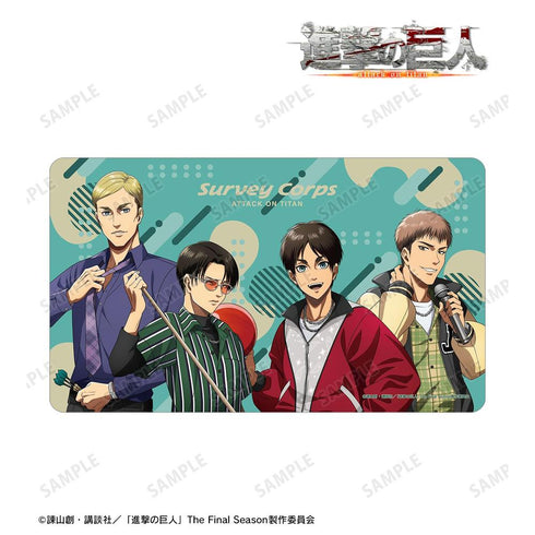 『進撃の巨人』描き下ろし 集合 レトロ風ファッションver. マルチデスクマット【202604再販】