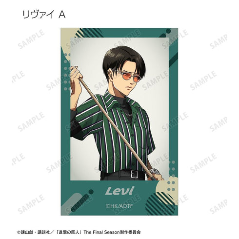 『進撃の巨人』描き下ろし レトロ風ファッションver. トレーディングインスタントカメラ風イラストカード(単位/BOX)