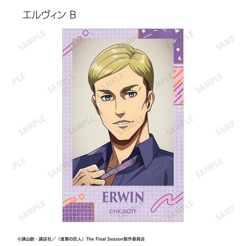 『進撃の巨人』描き下ろし レトロ風ファッションver. トレーディングインスタントカメラ風イラストカード(単位/BOX)