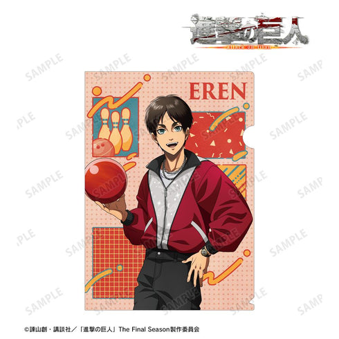 『進撃の巨人』描き下ろし エレン レトロ風ファッションver. クリアファイル