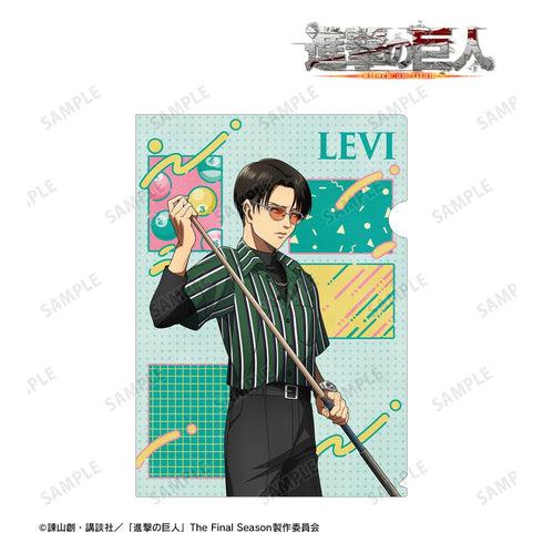 『進撃の巨人』描き下ろし リヴァイ レトロ風ファッションver. クリアファイル