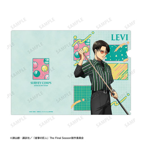 『進撃の巨人』描き下ろし リヴァイ レトロ風ファッションver. クリアファイル