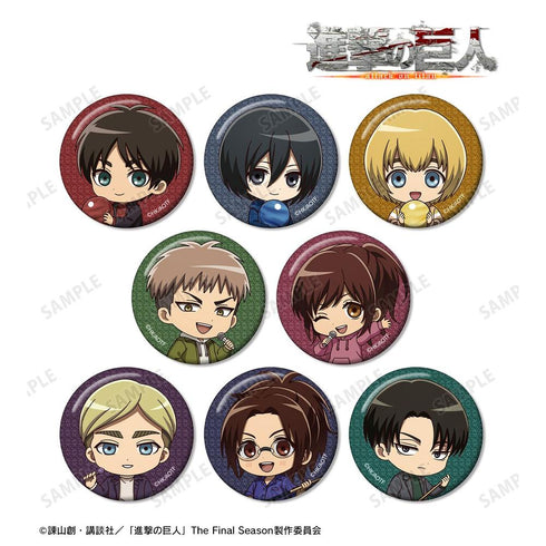 『進撃の巨人』トレーディング ちびキャラ アクティビティver. グリッター缶バッジ(単位/BOX)【202604再販】