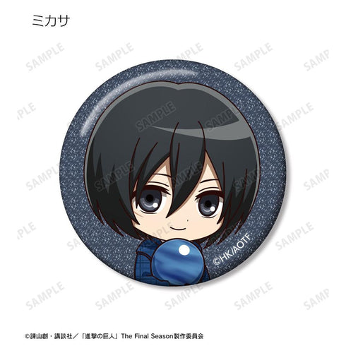 『進撃の巨人』トレーディング ちびキャラ アクティビティver. グリッター缶バッジ(単位/BOX)【202604再販】