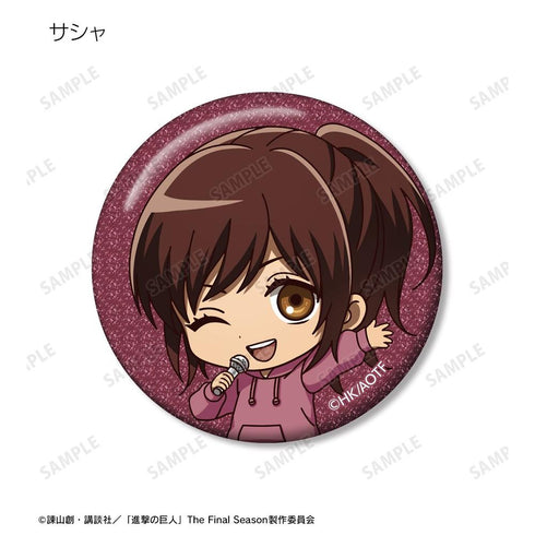 『進撃の巨人』トレーディング ちびキャラ アクティビティver. グリッター缶バッジ(単位/BOX)【202604再販】