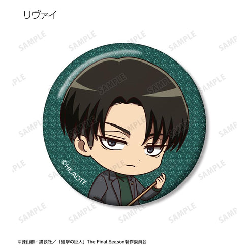 『進撃の巨人』トレーディング ちびキャラ アクティビティver. グリッター缶バッジ(単位/BOX)【202604再販】