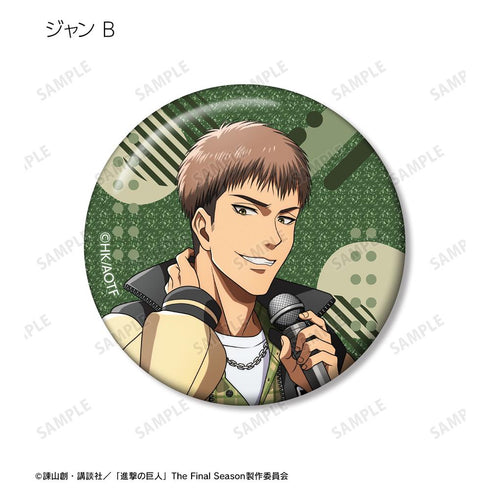 『進撃の巨人』描き下ろし レトロ風ファッションver. トレーディンググリッター缶バッジ(単位/BOX)【202511再販】