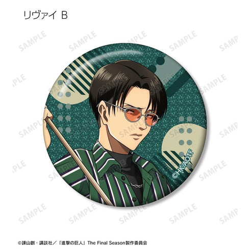 『進撃の巨人』描き下ろし レトロ風ファッションver. トレーディンググリッター缶バッジ(単位/BOX)【202511再販】