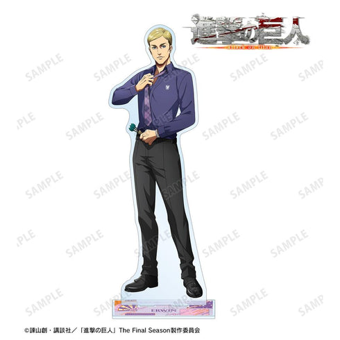 『進撃の巨人』描き下ろし エルヴィン レトロ風ファッションver. 特大アクリルスタンド【202608再販】