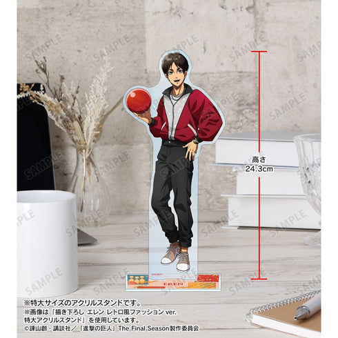 『進撃の巨人』描き下ろし エルヴィン レトロ風ファッションver. 特大アクリルスタンド【202608再販】