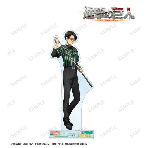 『進撃の巨人』描き下ろし リヴァイ レトロ風ファッションver. 特大アクリルスタンド【202608再販】