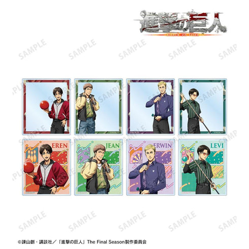 『進撃の巨人』描き下ろし レトロ風ファッションver. トレーディングアクリルカード(単位/BOX)【202608再販】