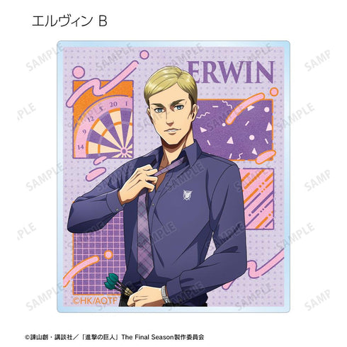 『進撃の巨人』描き下ろし レトロ風ファッションver. トレーディングアクリルカード(単位/BOX)【202511再販】