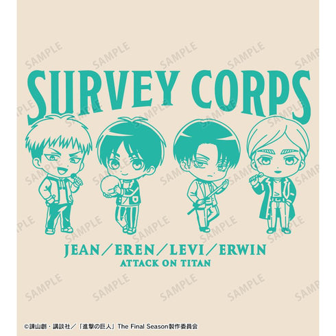 『進撃の巨人』集合 ちびキャラ アクティビティver. BIGジップトートバッグ【202511再販】