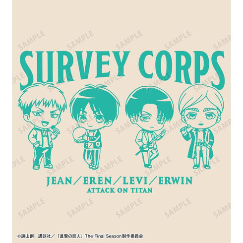 『進撃の巨人』集合 ちびキャラ アクティビティver. BIGジップトートバッグ【202604再販】