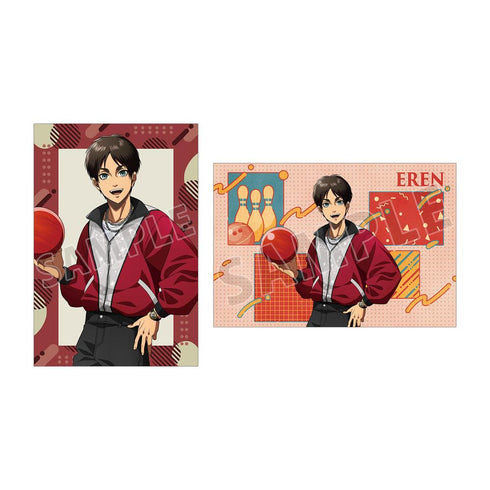 『進撃の巨人』描き下ろし エレン レトロ風ファッションver. ポストカード2枚セット