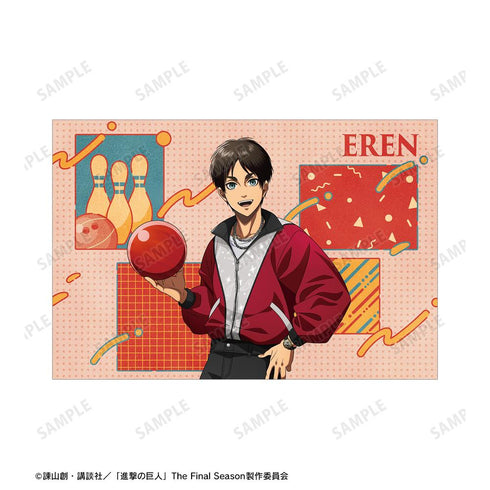 『進撃の巨人』描き下ろし エレン レトロ風ファッションver. ポストカード2枚セット