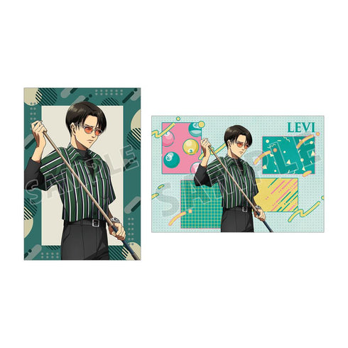 『進撃の巨人』描き下ろし リヴァイ レトロ風ファッションver. ポストカード2枚セット
