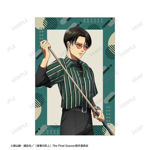 『進撃の巨人』描き下ろし リヴァイ レトロ風ファッションver. ポストカード2枚セット
