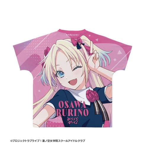 『ラブライブ!蓮ノ空女学院スクールアイドルクラブ』大沢 瑠璃乃 フルグラフィックTシャツユニセックス【202609再販】