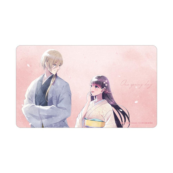 『わたしの幸せな結婚』描き下ろし 斎森 美世&久堂 清霞 春の歩み・水彩風ver. マルチデスクマット