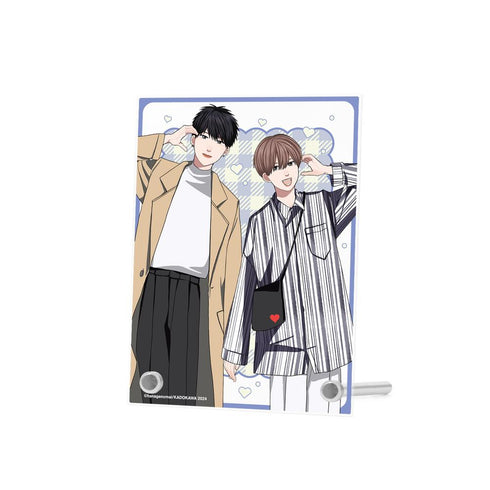 『高良くんと天城くん / 兄貴の友達』はなげのまい先生 描き下ろし 柿本健&田中優也 プリントシール風ver. A6アクリルパネル
