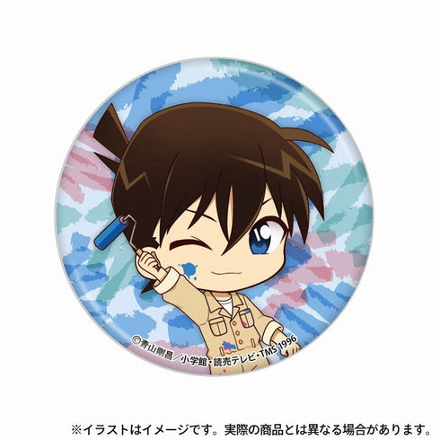 『名探偵コナン』名探偵コナン 丸型缶バッジ 工藤新一SD(アート)【202504再販】