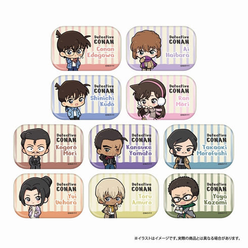 『名探偵コナン』長方形型缶バッジ 毛利小五郎SD(マフラー)