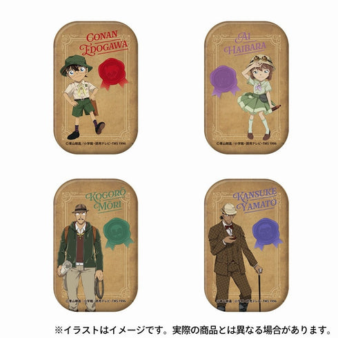 『名探偵コナン』長方形型缶バッジ 毛利小五郎(探検隊)