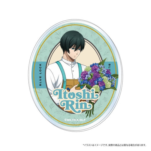 『ブルーロック』アクリルステッカー 糸師 凛(お花屋さん)