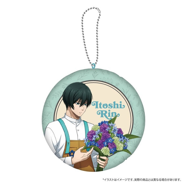 『ブルーロック』ダイカットミニクッションキーホルダー 糸師 凛(お花屋さん)