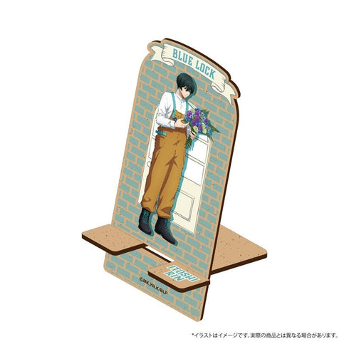 『ブルーロック』ウッドスマホスタンド 糸師 凛(お花屋さん)