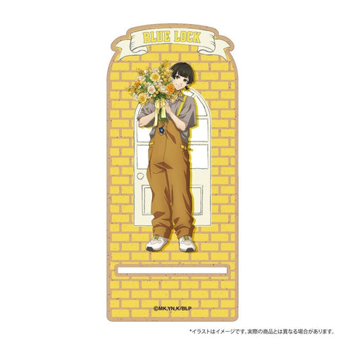 『ブルーロック』ウッドスマホスタンド 蜂楽 廻(お花屋さん)