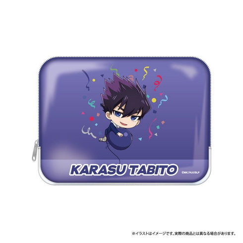 『ブルーロック』PVCスクエアポーチ 烏 旅人(ミニキャラ)(風船)