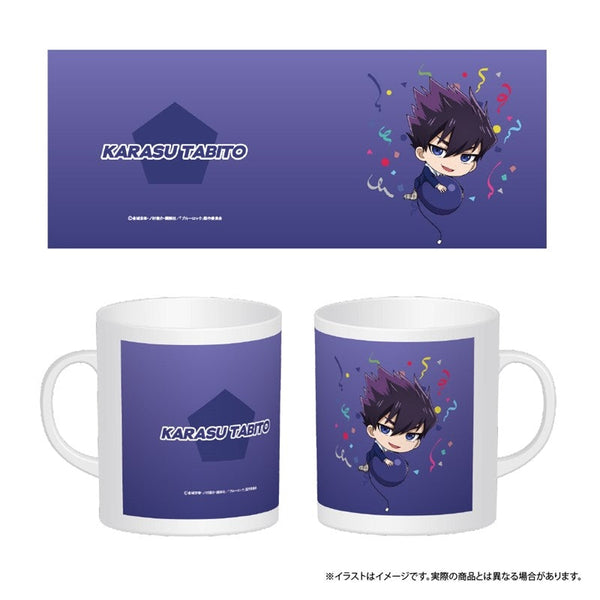 『ブルーロック』フルカラーマグカップ 烏 旅人(ミニキャラ)(風船)
