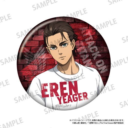 『進撃の巨人』丸缶バッジ エレン・イェーガー(DIY)【202512再販】