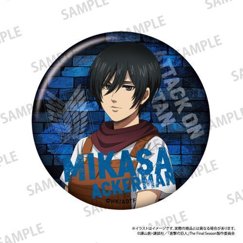 『進撃の巨人』丸缶バッジ ミカサ・アッカーマン(DIY)【202512再販】